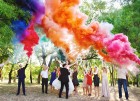 Цветной дым для свадьбы в Омске