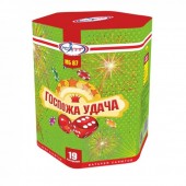 Госпожа удача 19 х 1,2" - Салюты и фейерверки на 19 залпов - батареи салютов в Омске