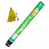 Пневмохлопушка 60 см, прямоугольники золото - Купить конфетти в Омске | серпантин - хлопушки